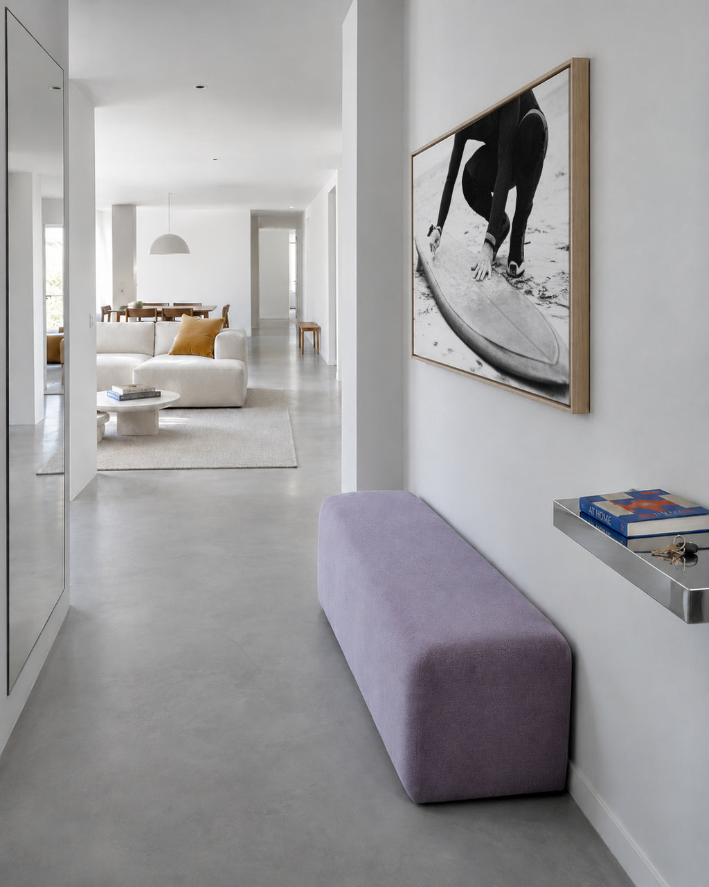 Time To Get Salty 3 - Framed canvas in an interior