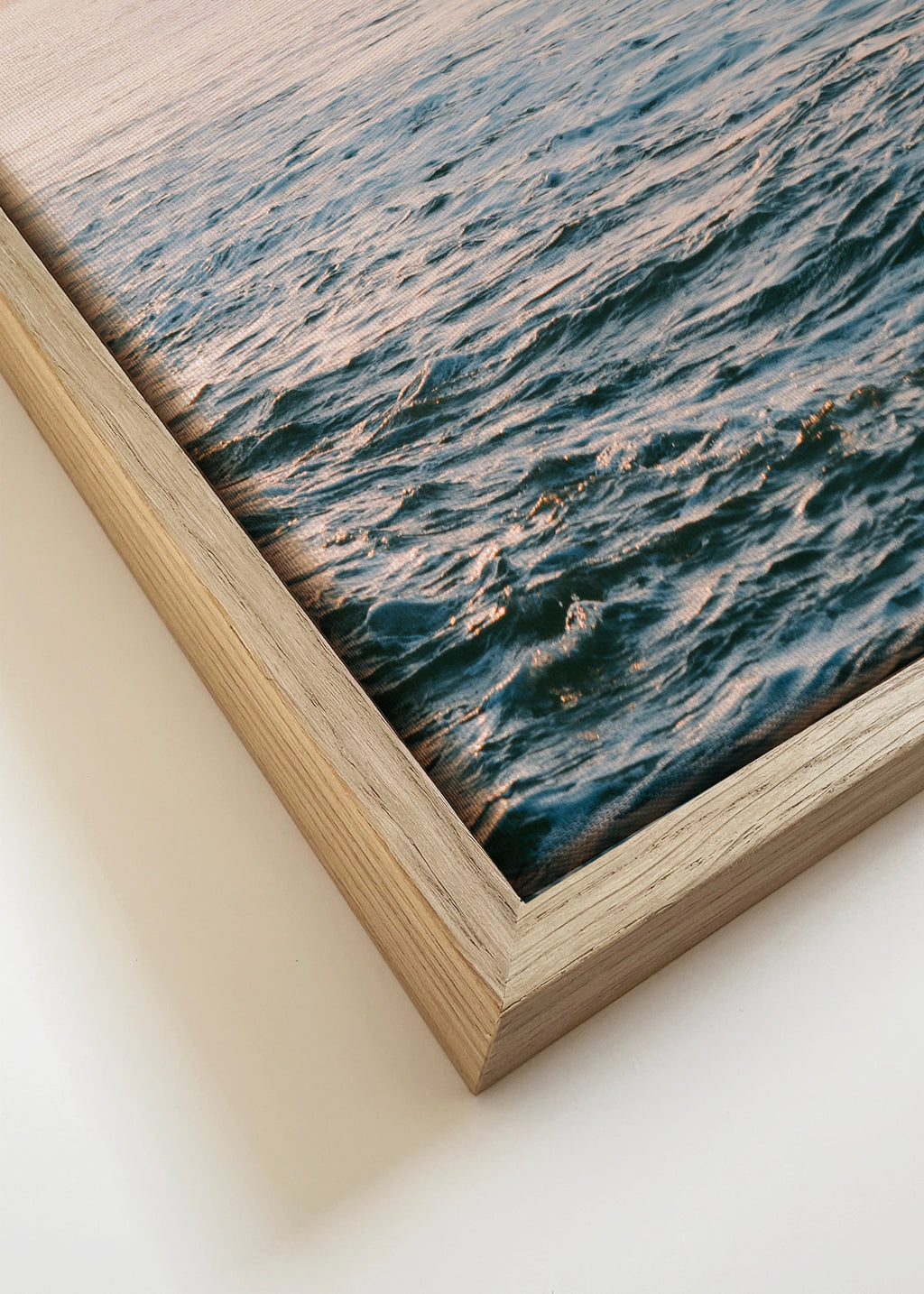Sunset Surf - Framed canvas detail