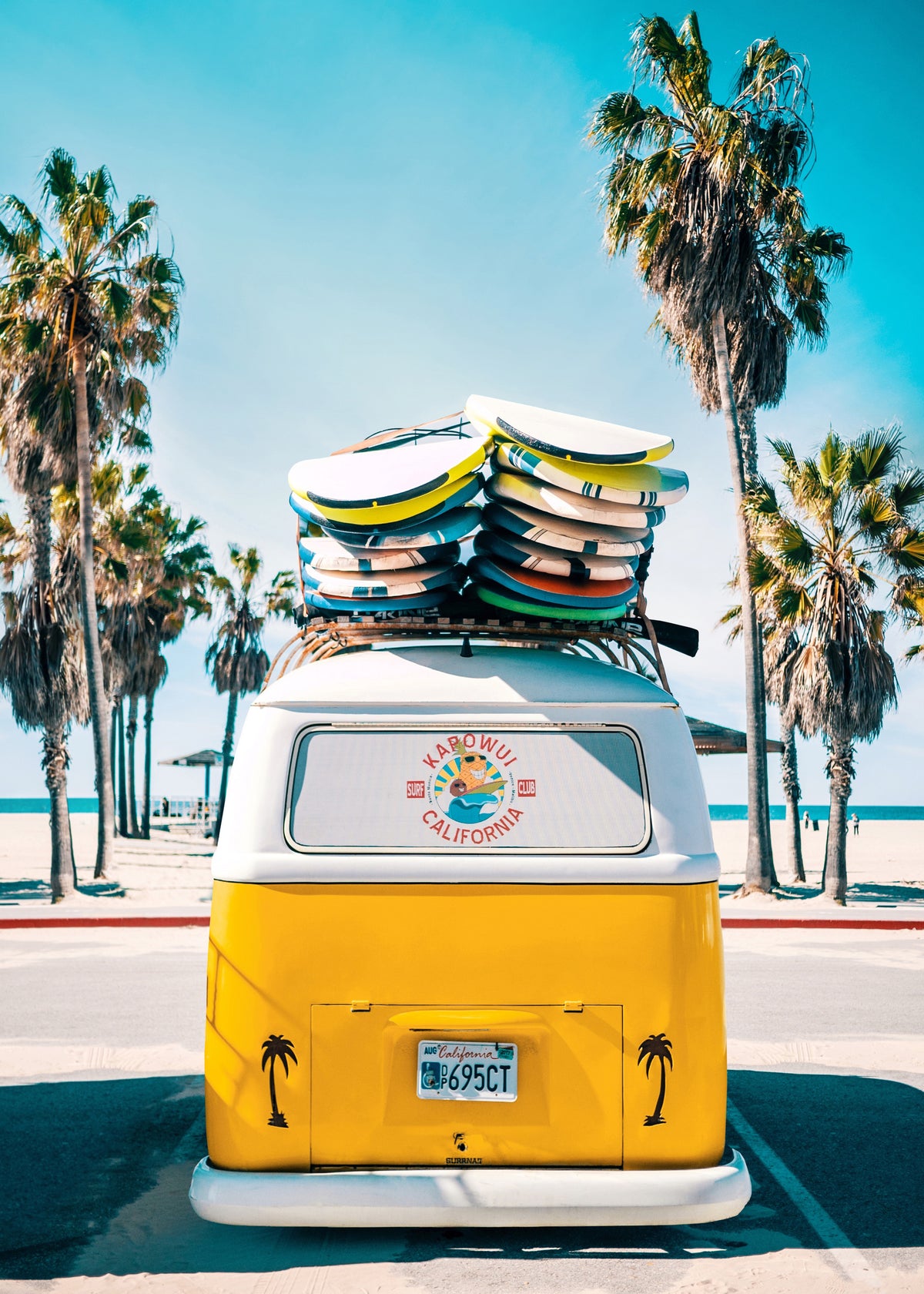 Van Life in Yellow - Unframed art print