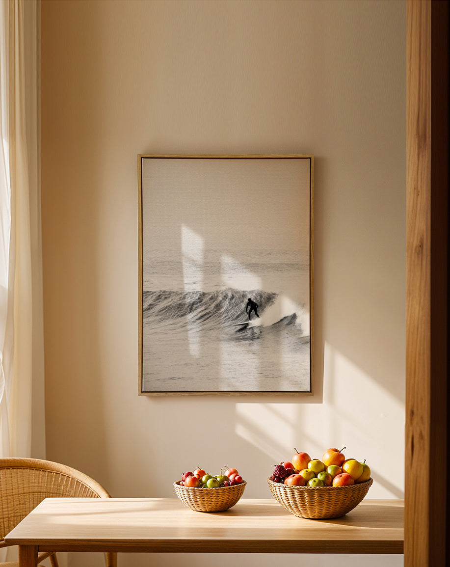 Surf Time - Framed canvas in an interior