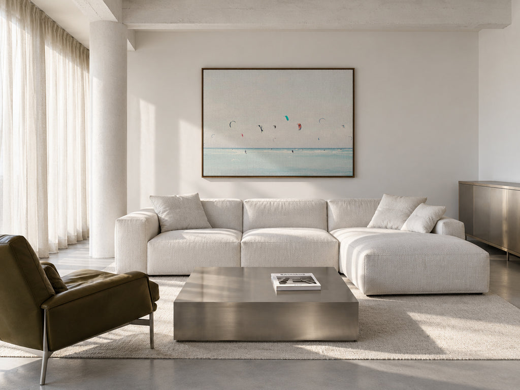 Kite Surfing - Framed canvas in an interior