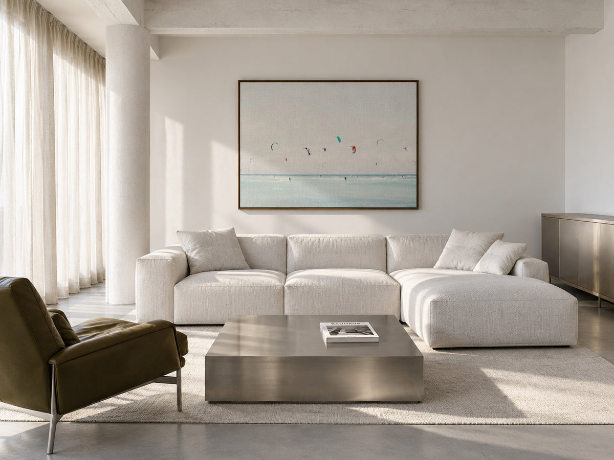 Kite Surfing - Framed canvas in an interior