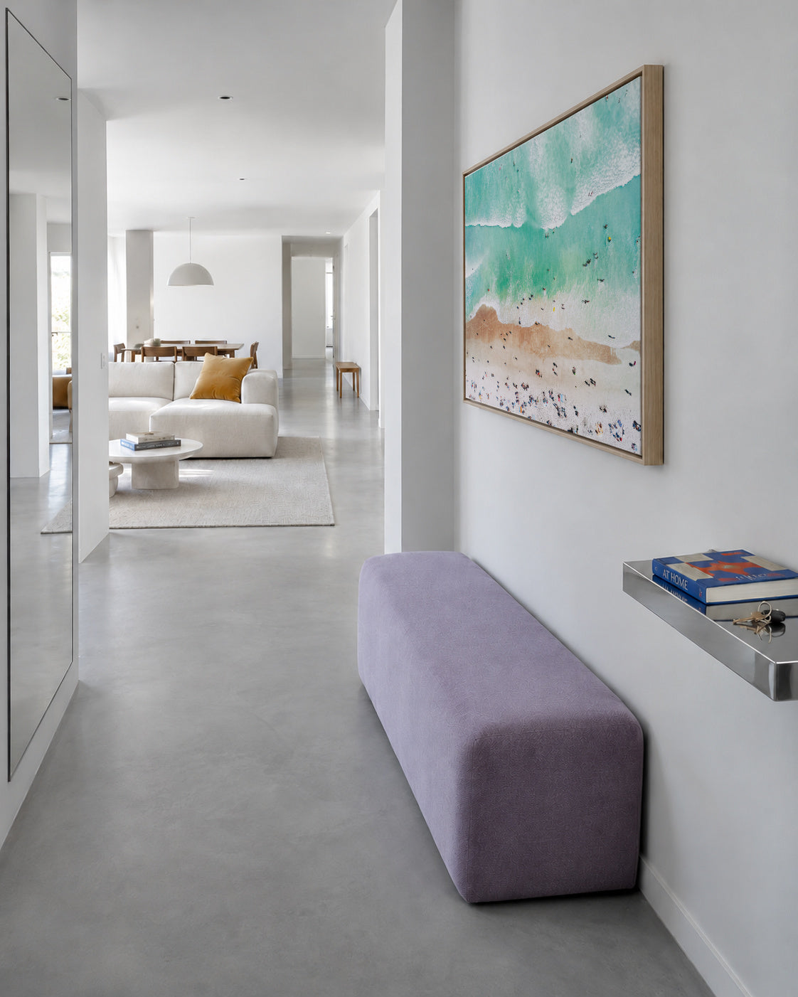 Beach Mood - Framed canvas in an interior