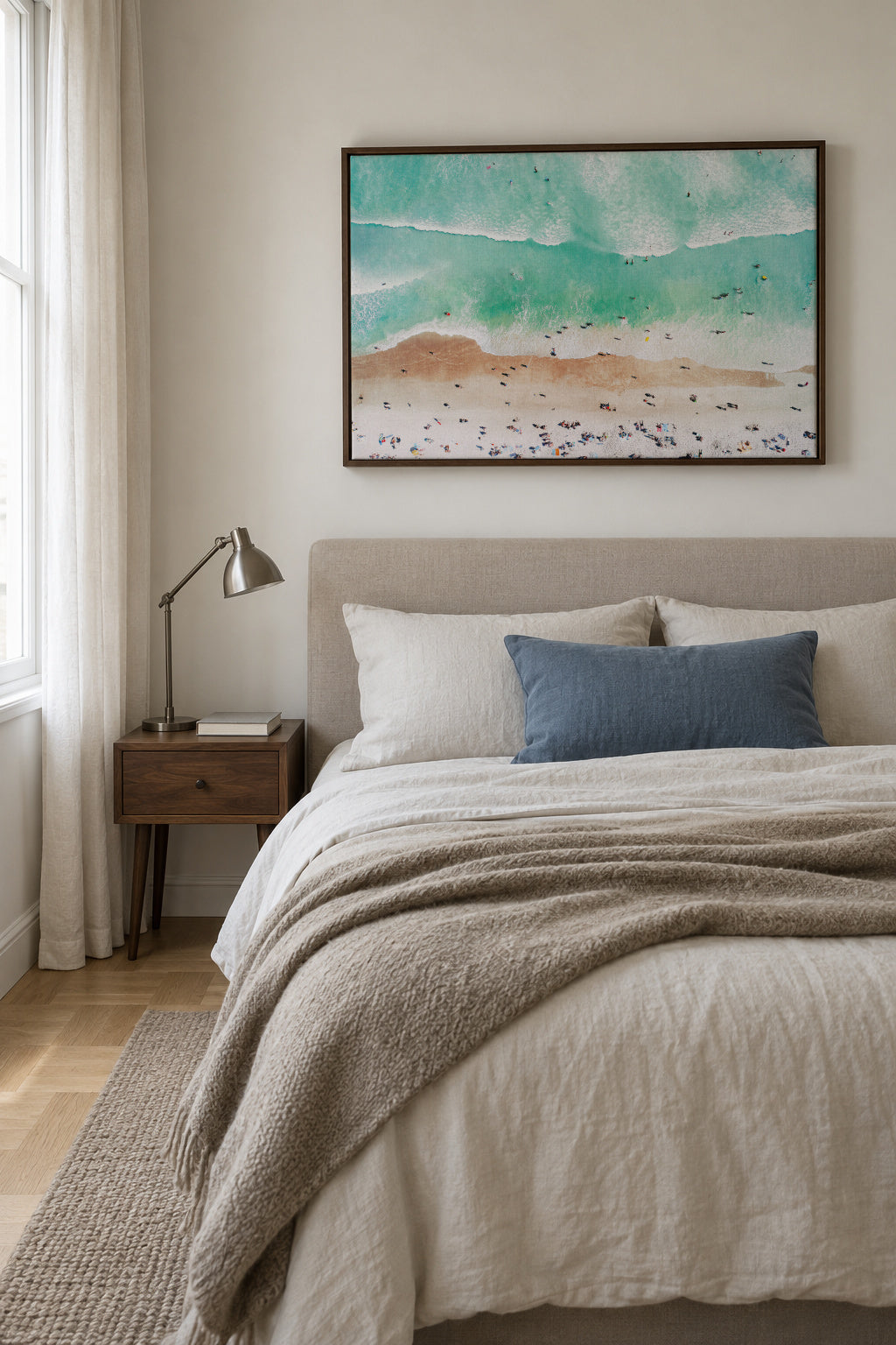Beach Mood - Framed canvas in an interior