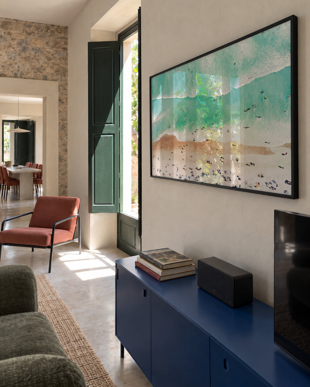 Beach Mood - Framed poster in an interior