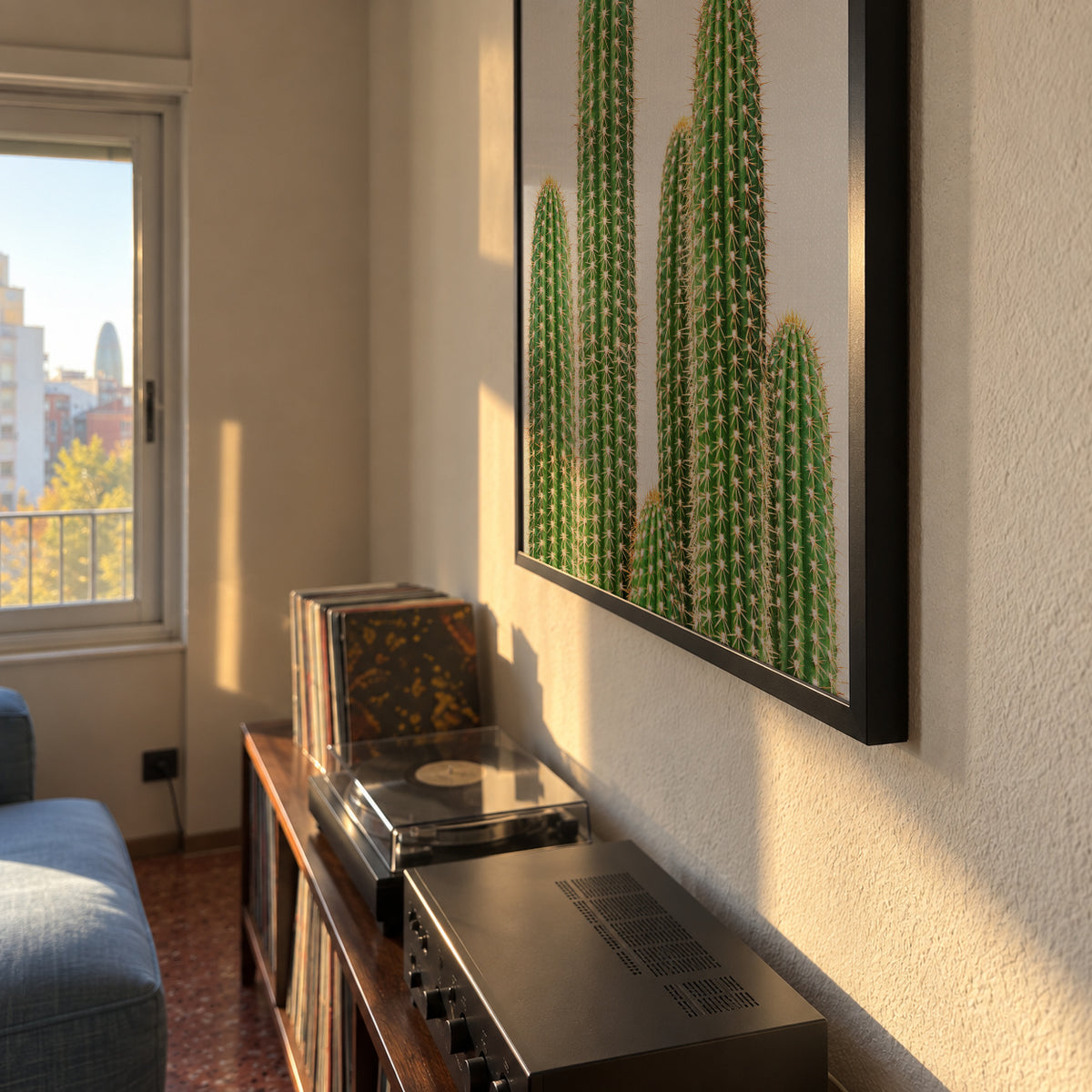 Cactus 2 - Framed poster detail