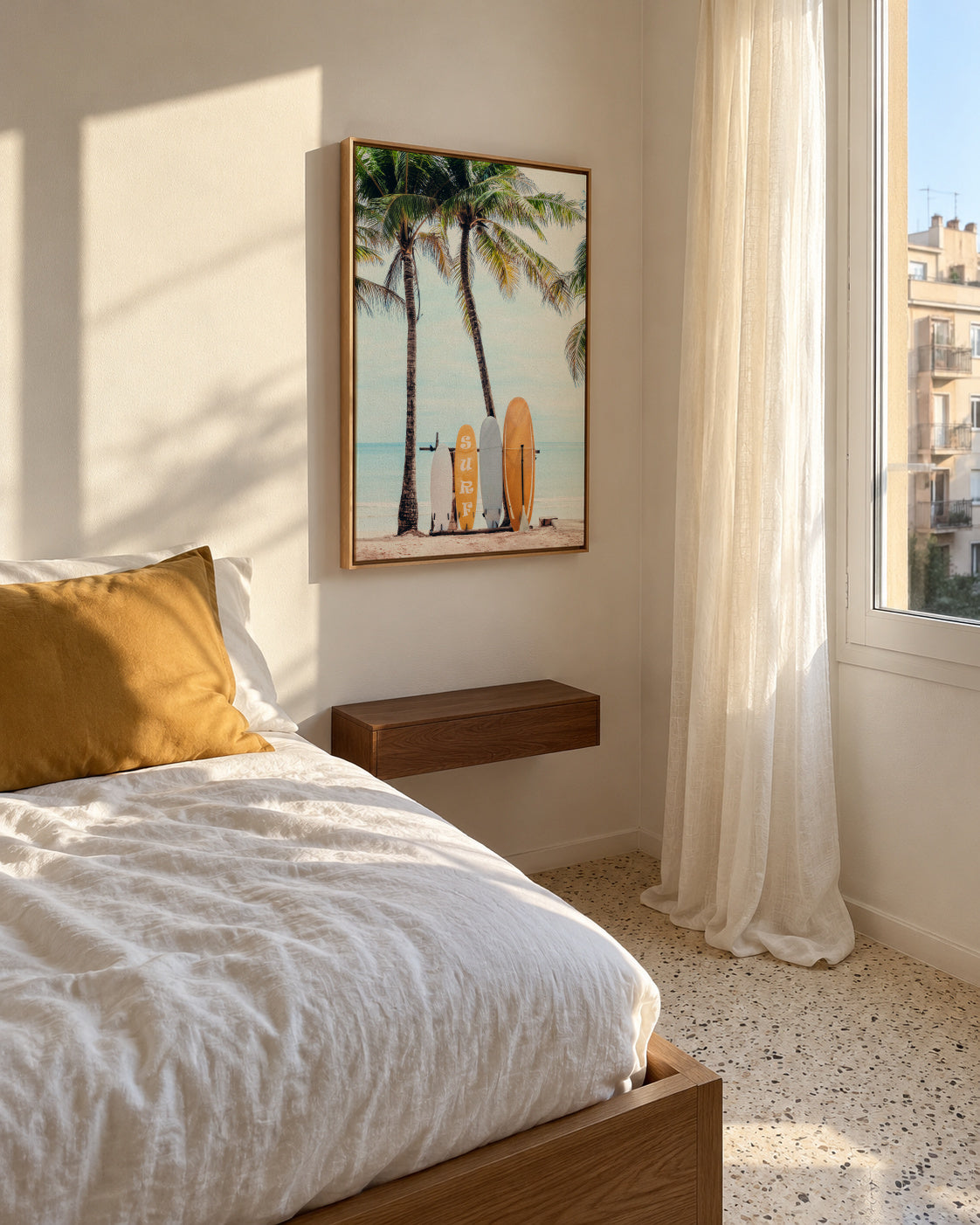 Choose Your Surfboard - Framed canvas in an interior