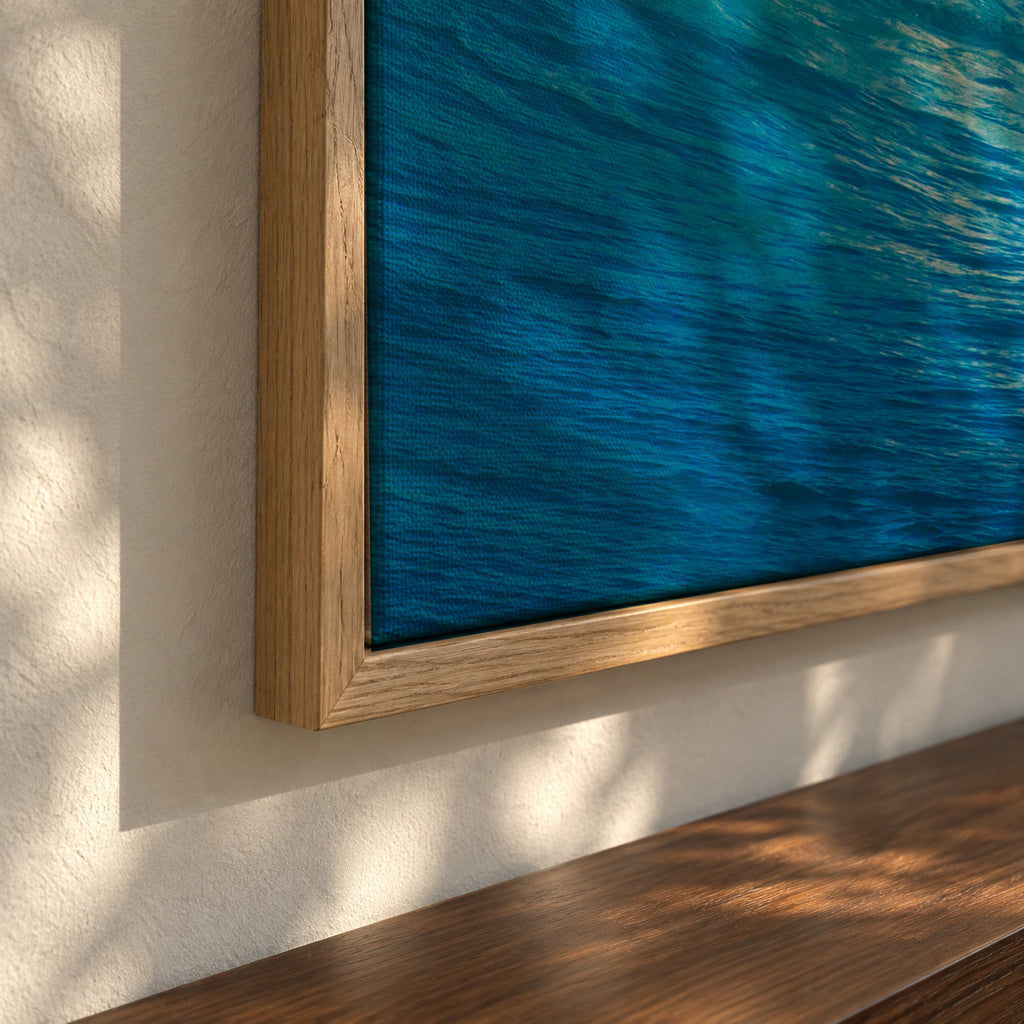 Wild Surf - Framed canvas detail