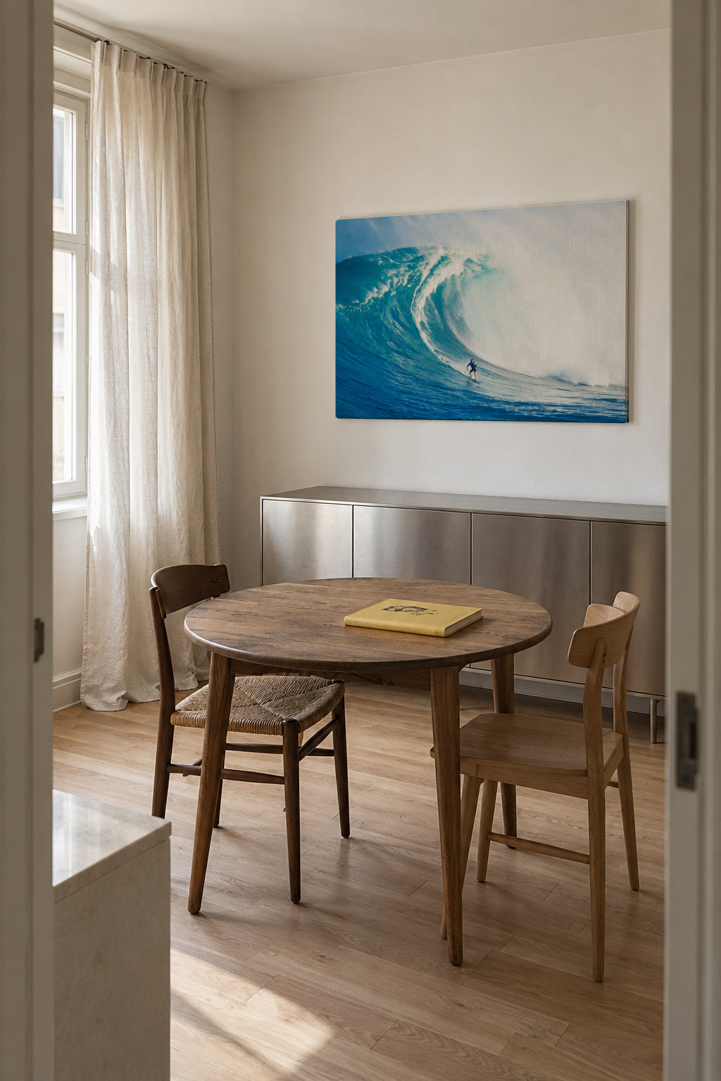 Wild Surf - Unframed canvas in an interior