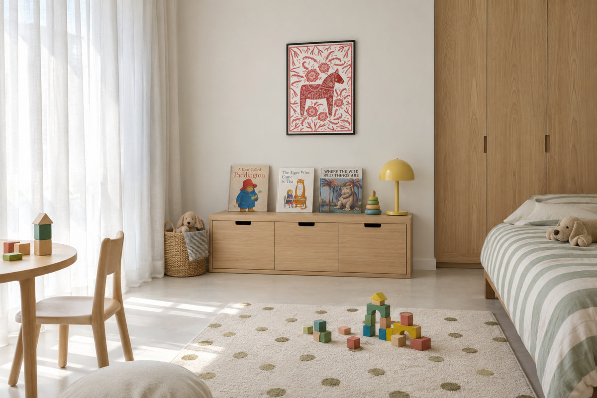 Dala Horse - Framed poster in an interior