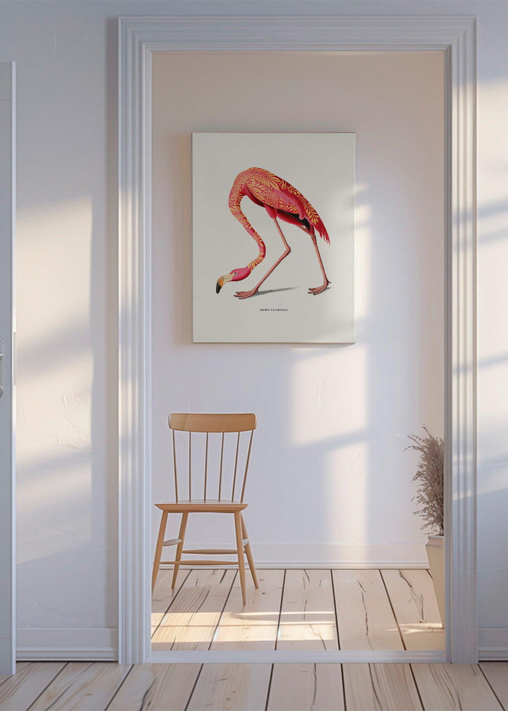 Boho flamingo