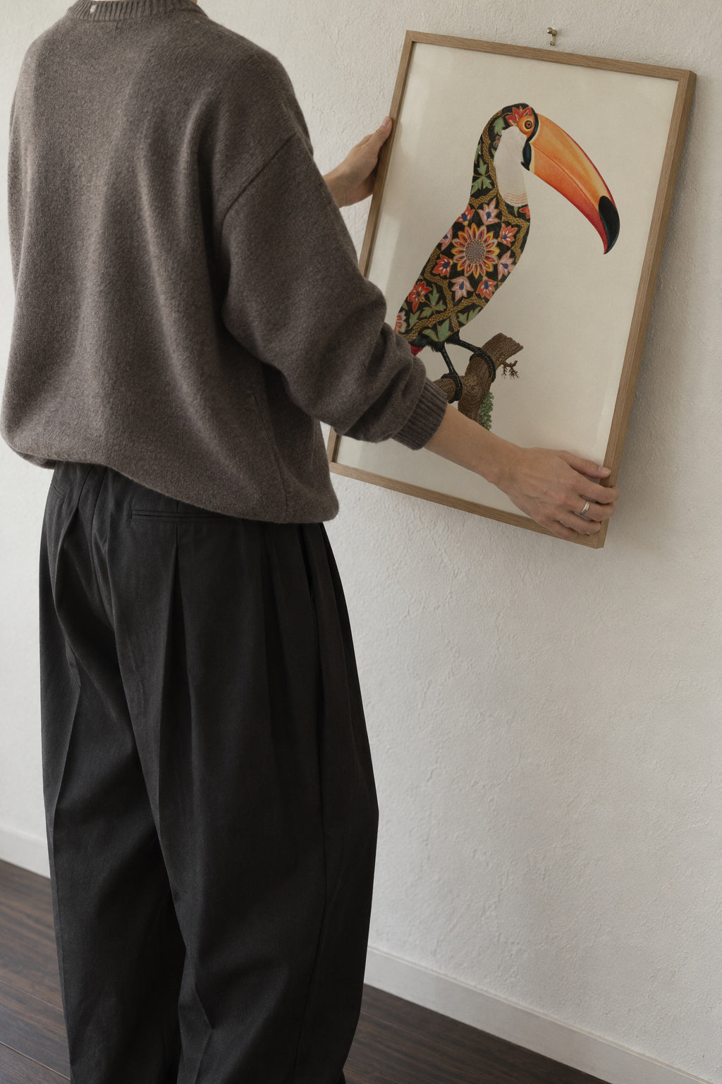 Boho toucan - Framed poster in an interior