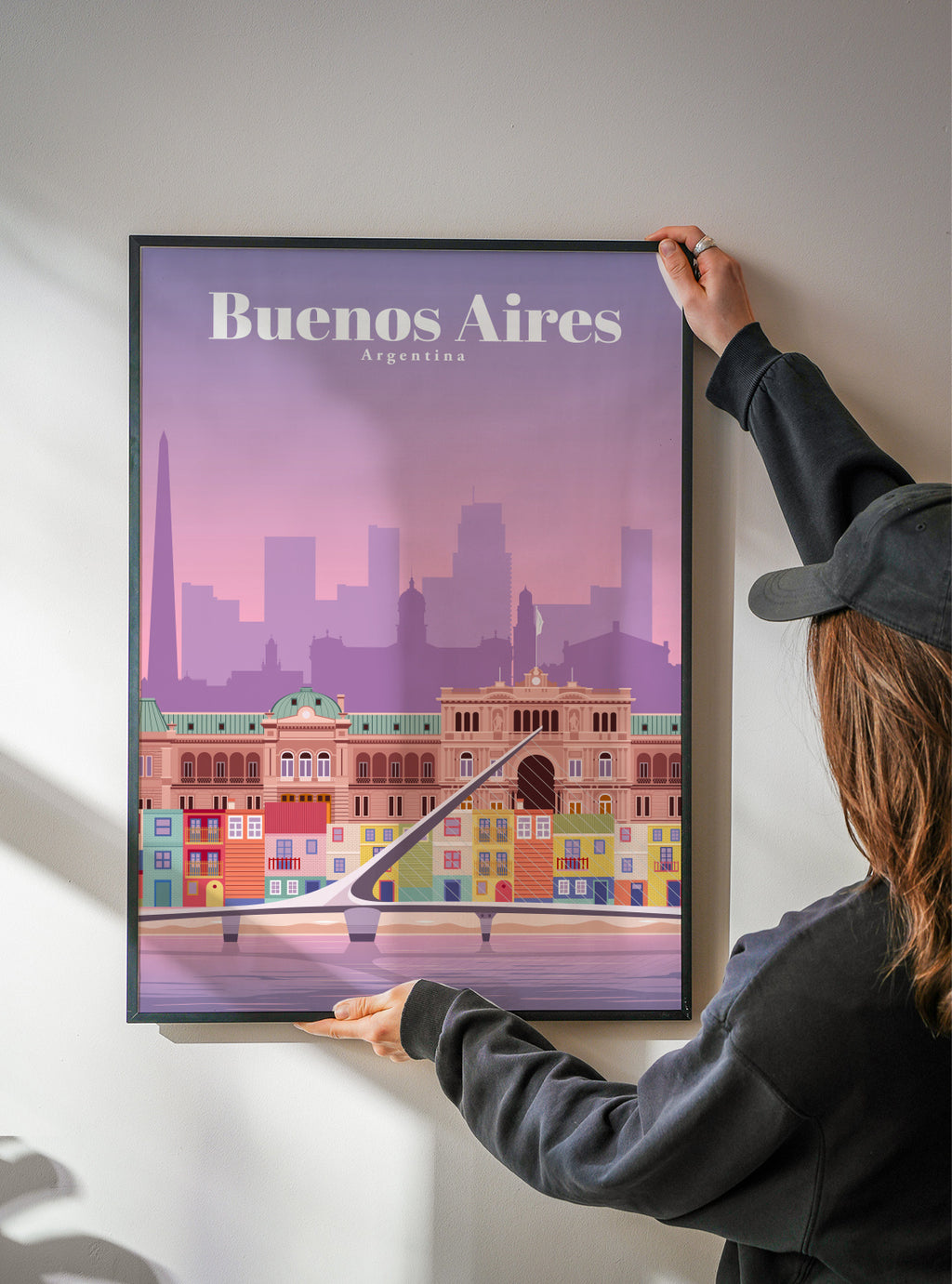 Travel to Buenos Aires - Framed poster detail
