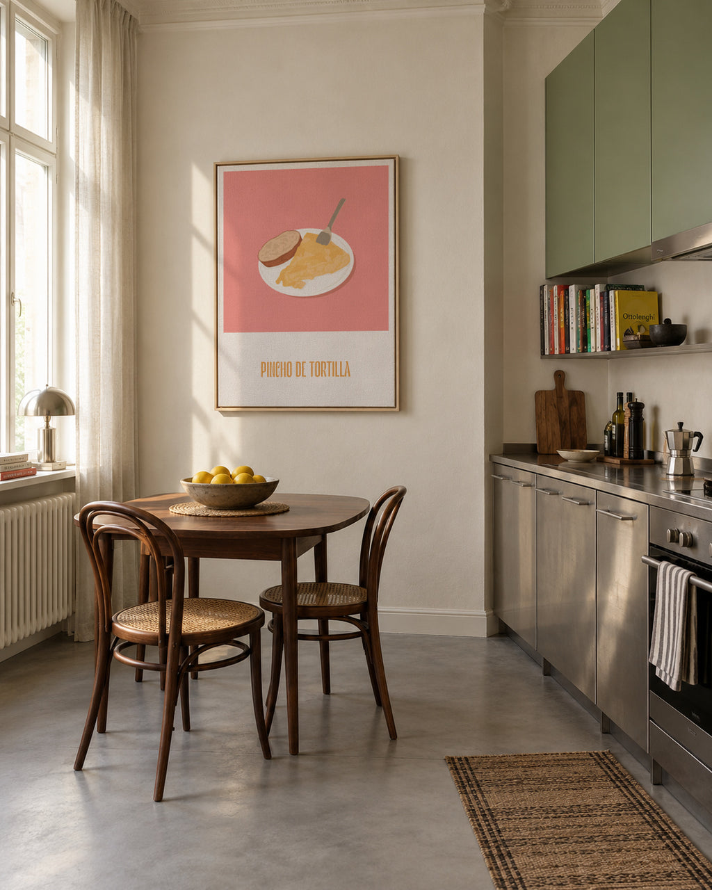 Pincho de tortilla - Framed canvas in an interior