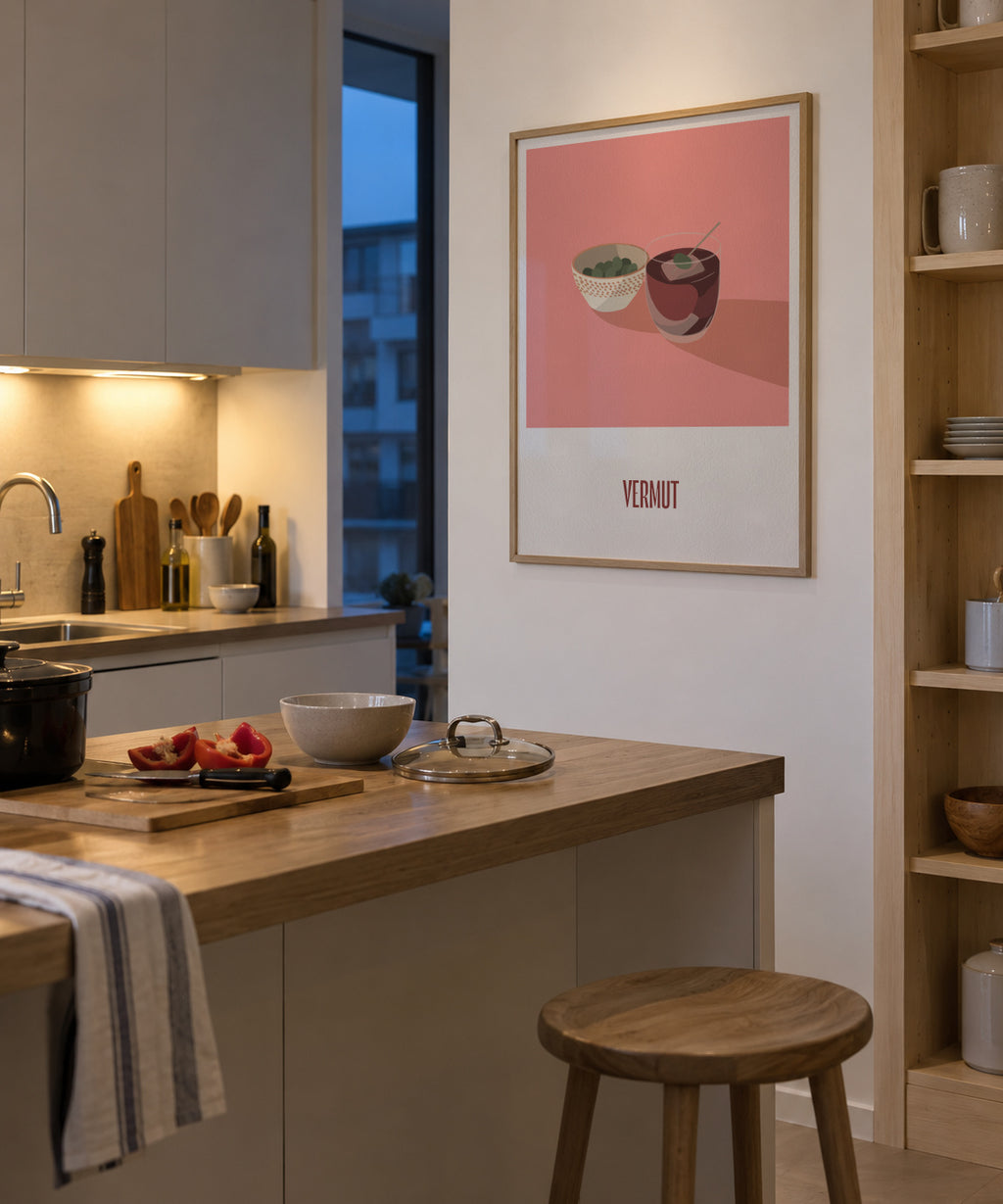 Vermut - Framed poster in an interior