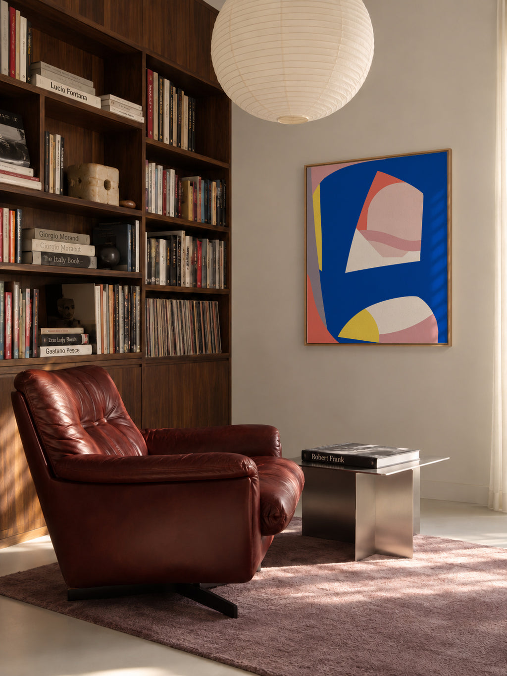 Modernist - Framed canvas in an interior