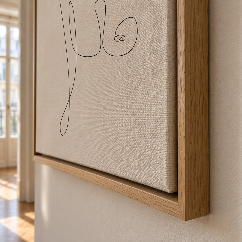 Lip To Nip - Framed canvas detail