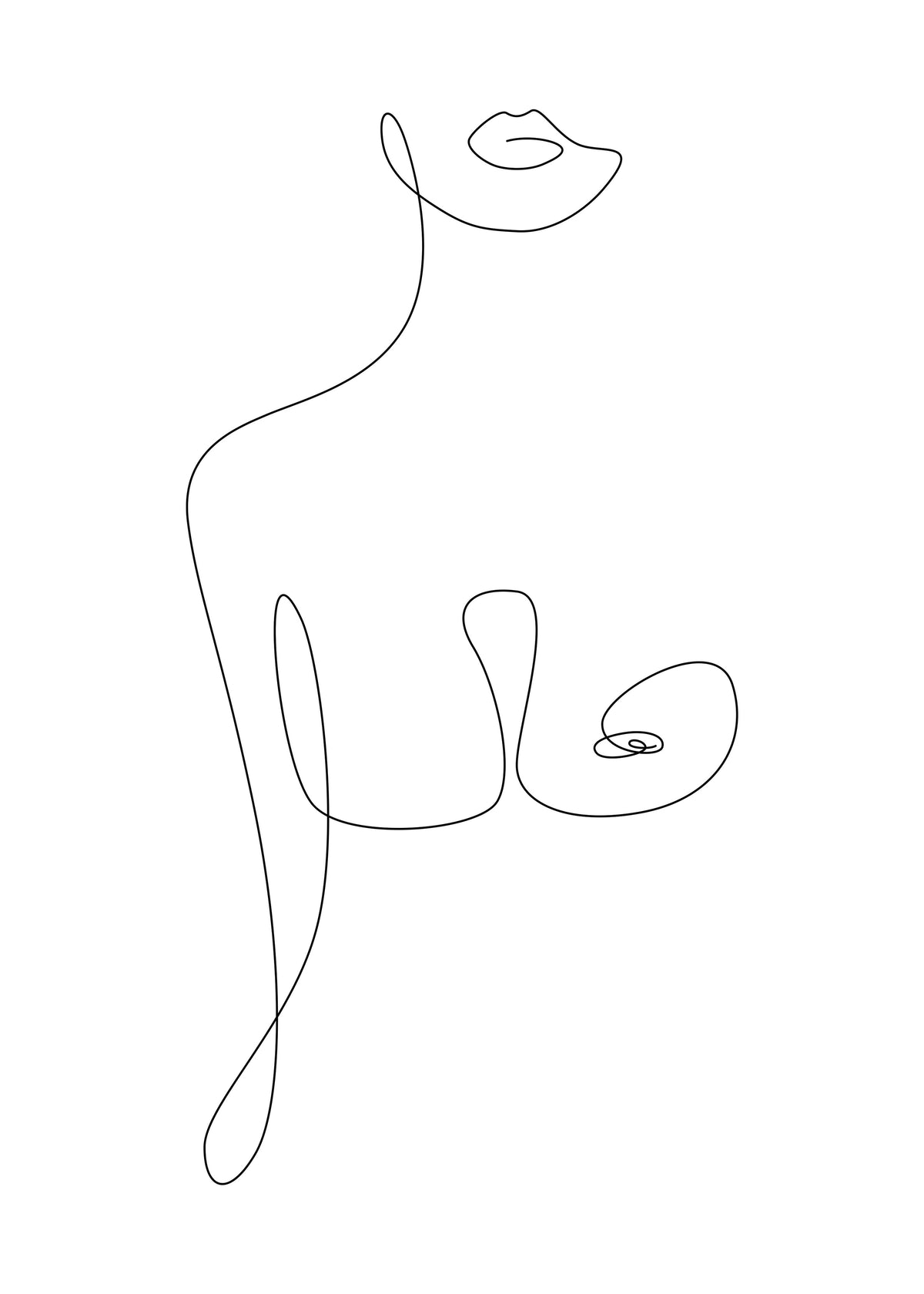 Lip To Nip - Unframed art print