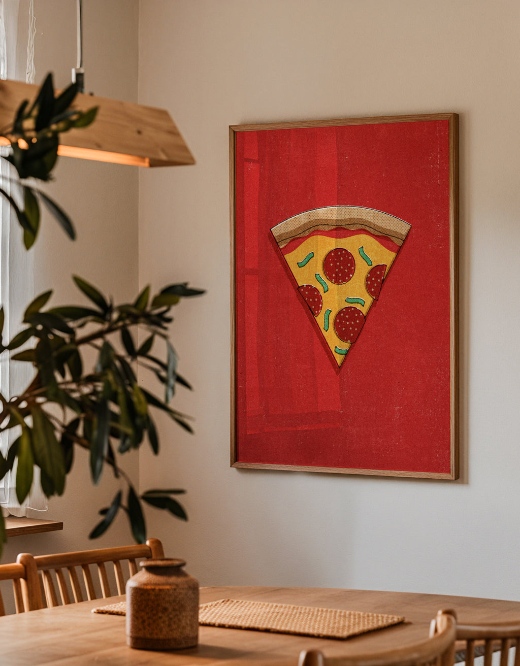 FAST FOOD / Pizza - Framed poster detail