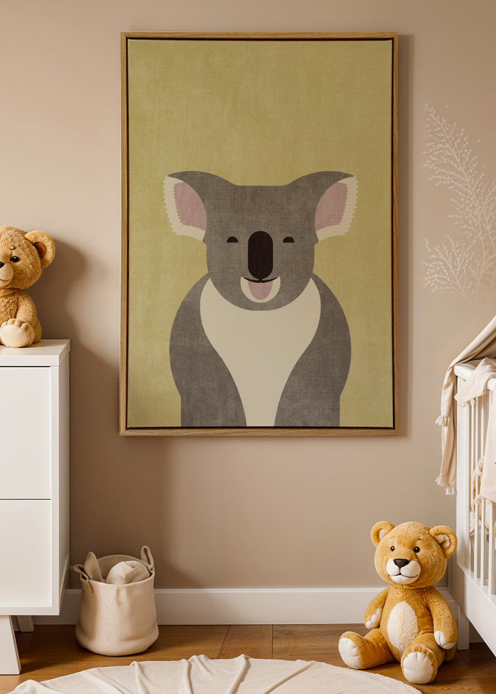 FAUNA / Koala Bear - Framed canvas in an interior