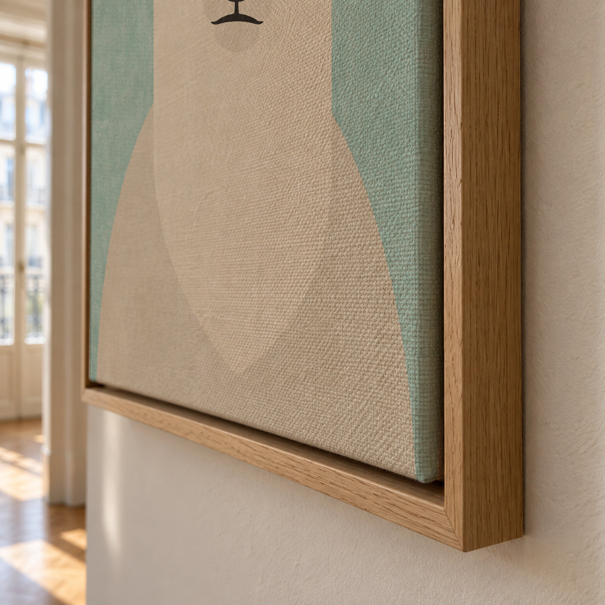 FAUNA / Polar Bear - Framed canvas detail