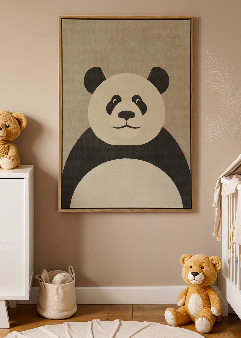 FAUNA / Panda - Framed canvas in an interior