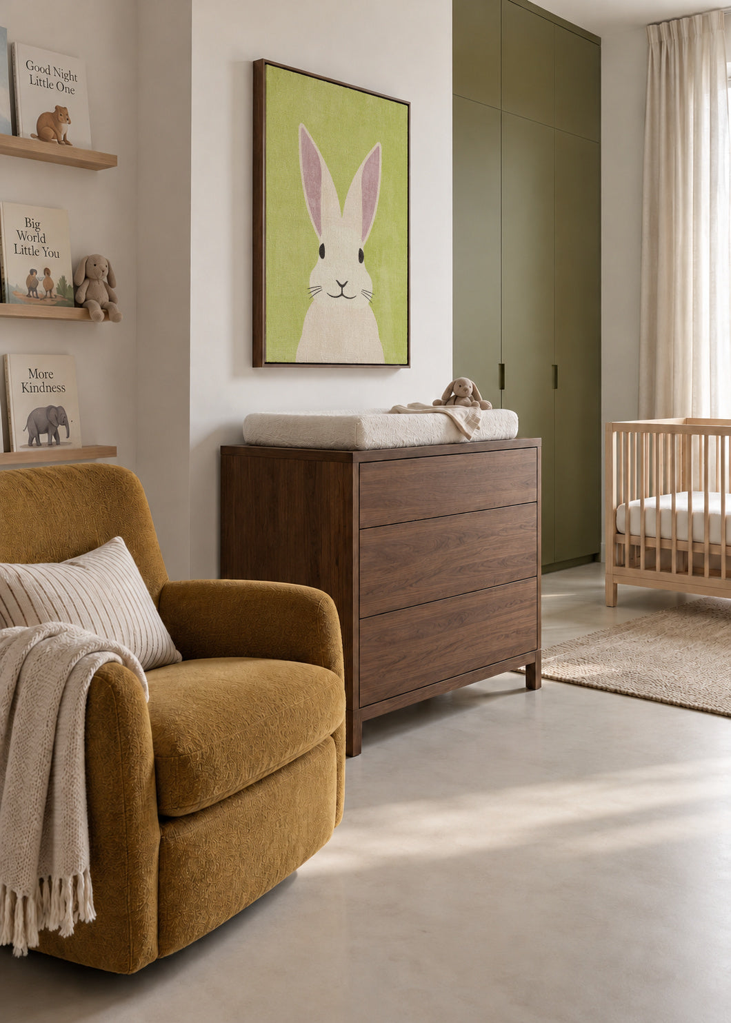 FAUNA / Rabbit - Framed canvas in an interior
