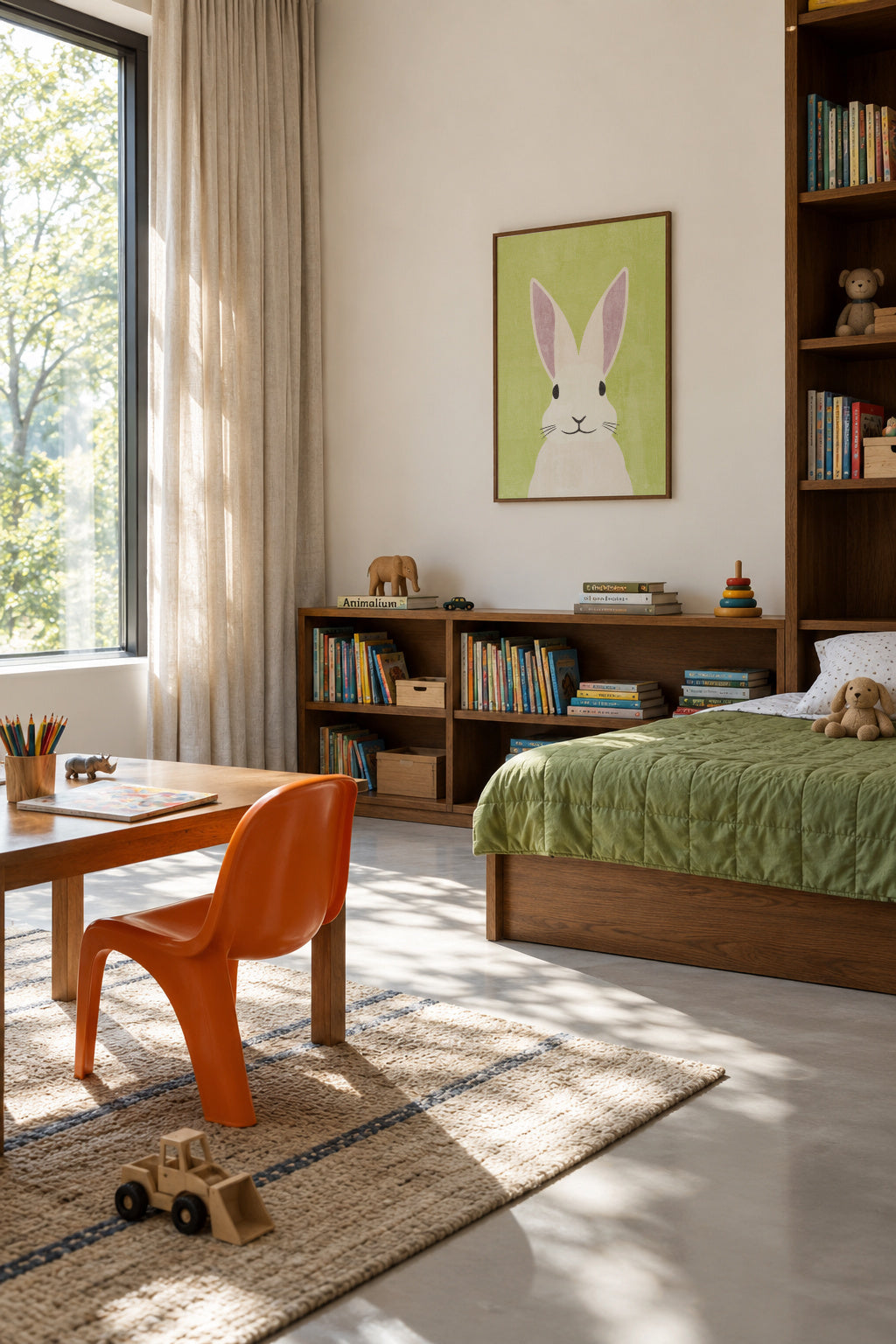 FAUNA / Rabbit - Framed poster in an interior