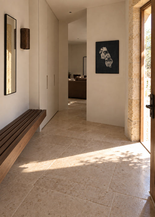 MARCUS AURELIUS / Ink - Dark - Framed poster in an interior