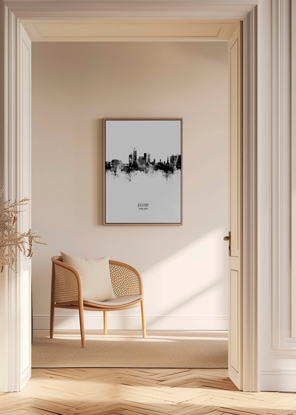 Derby Skyline blanco y negro