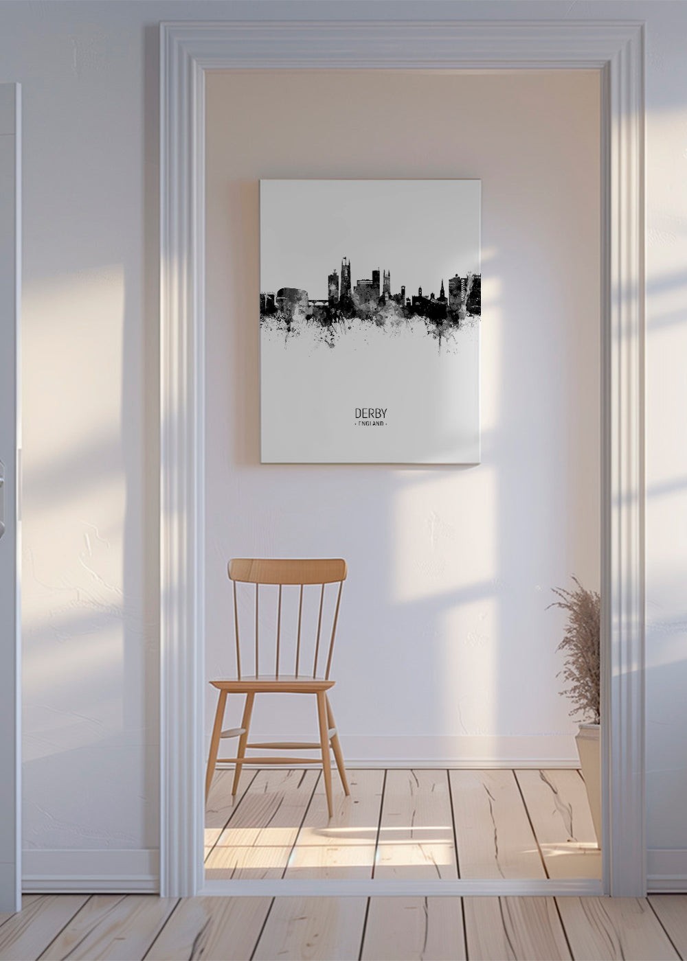 Derby Skyline blanco y negro