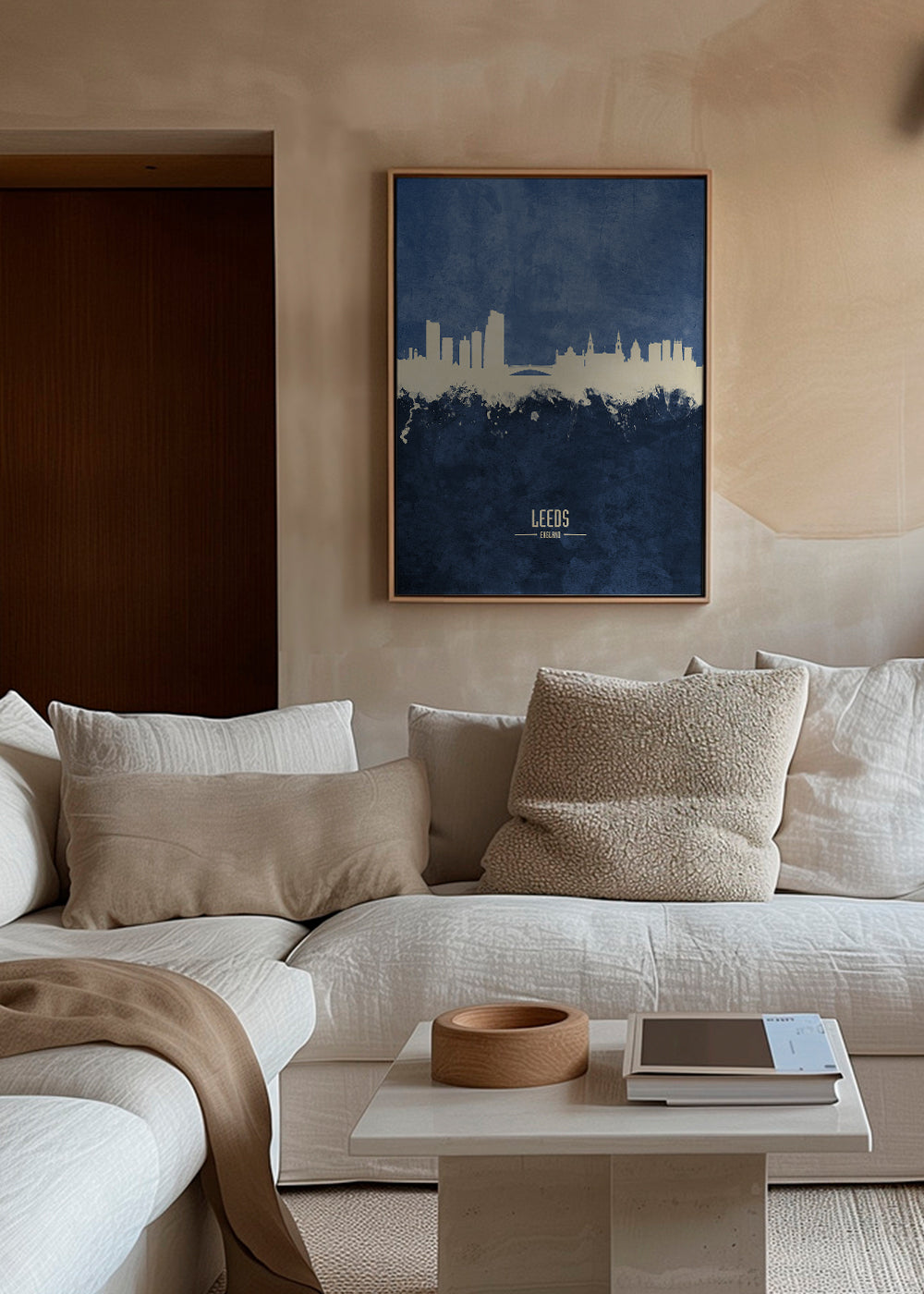 Leeds Skyline azul