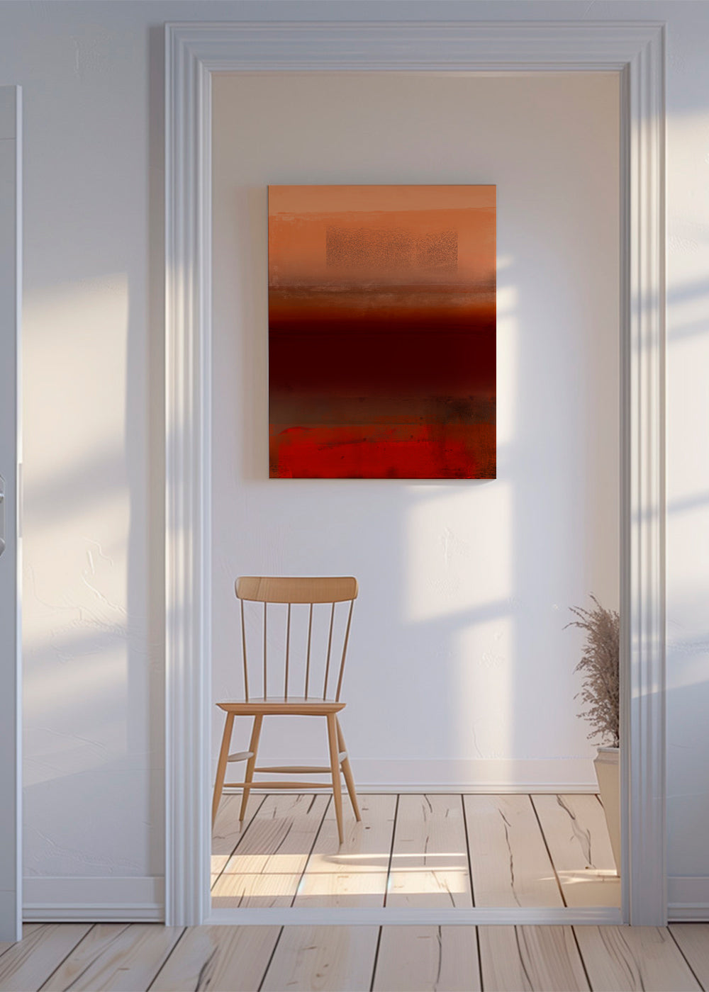 Organic Stack In Orange Red & Brown 1