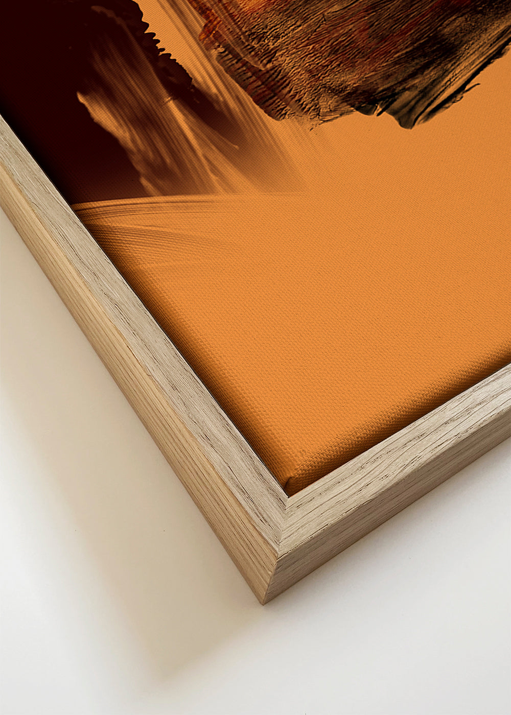 Expressive Fiery Orange Abstract