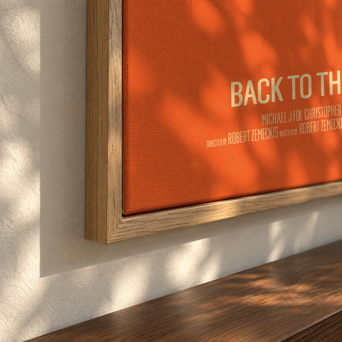 Back to the Future - Framed canvas detail