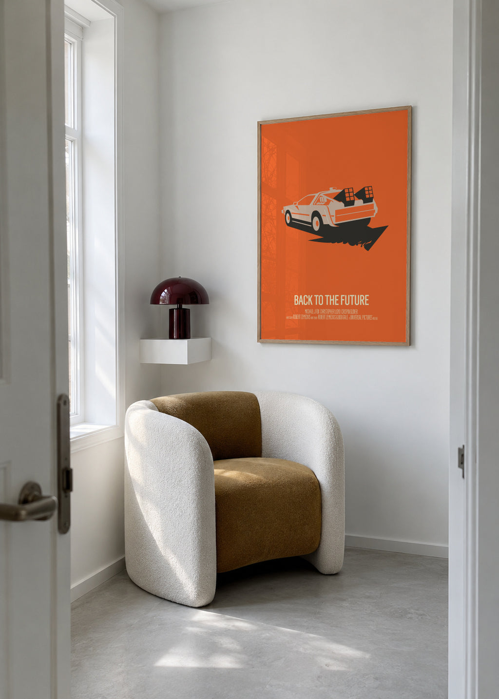 Back to the Future - Framed poster in an interior