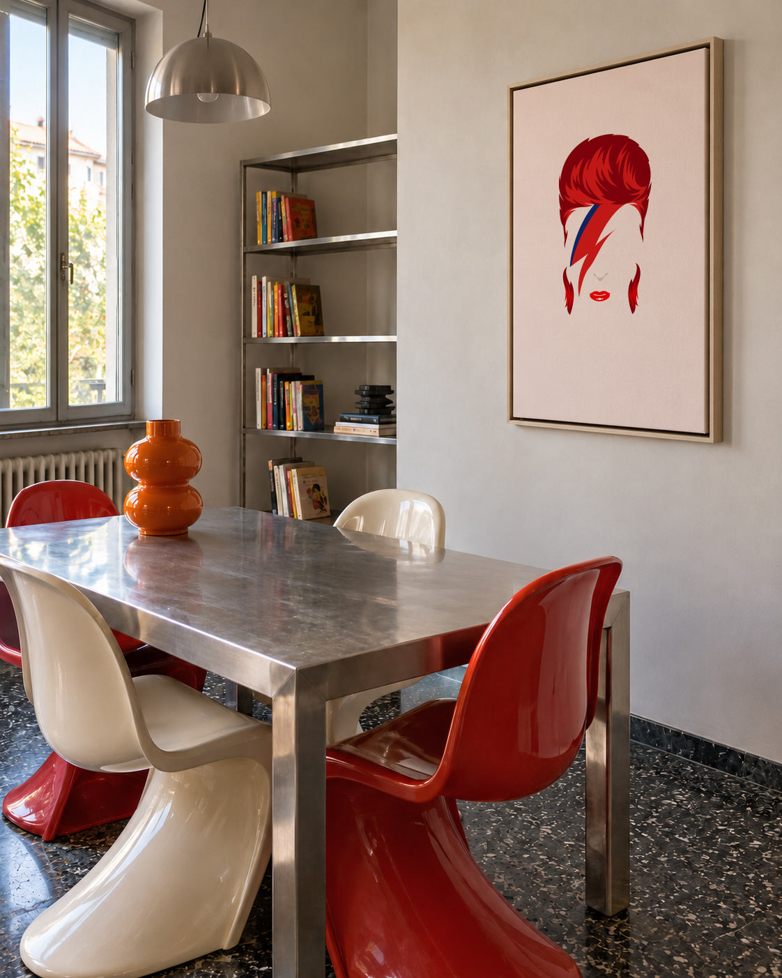 Bowie - Framed canvas in an interior