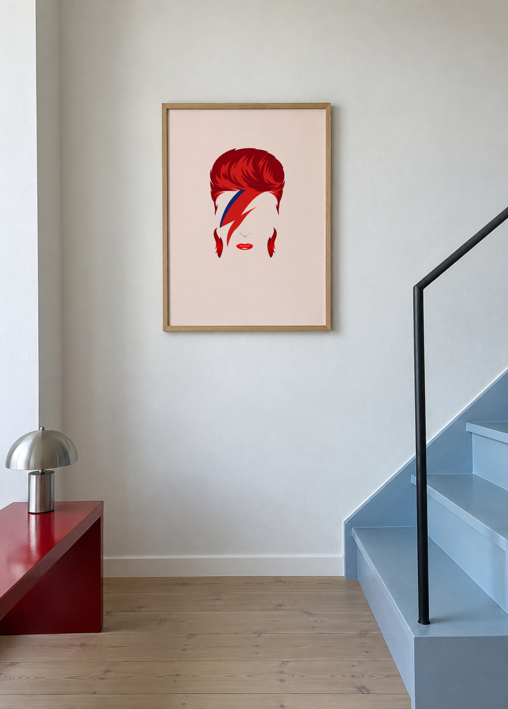 Bowie - Framed poster in an interior