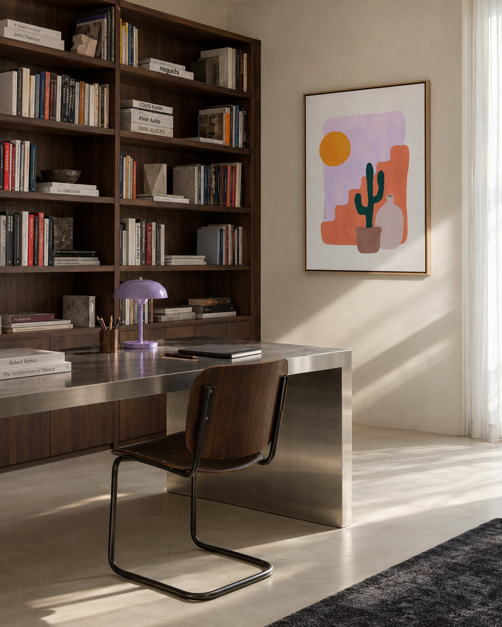 Cactus & Sunshine - Framed canvas in an interior