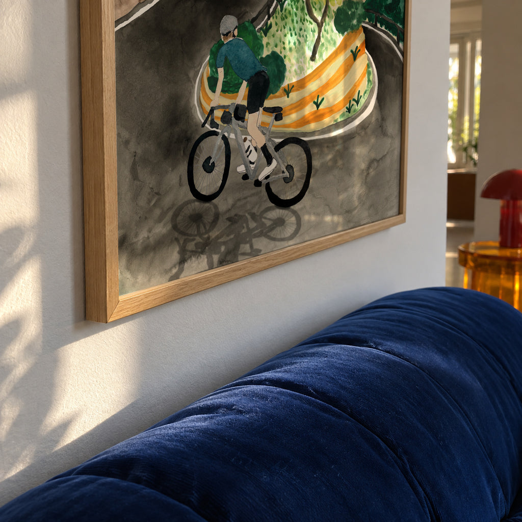 Tramuntana Mountain Roads - Framed poster detail