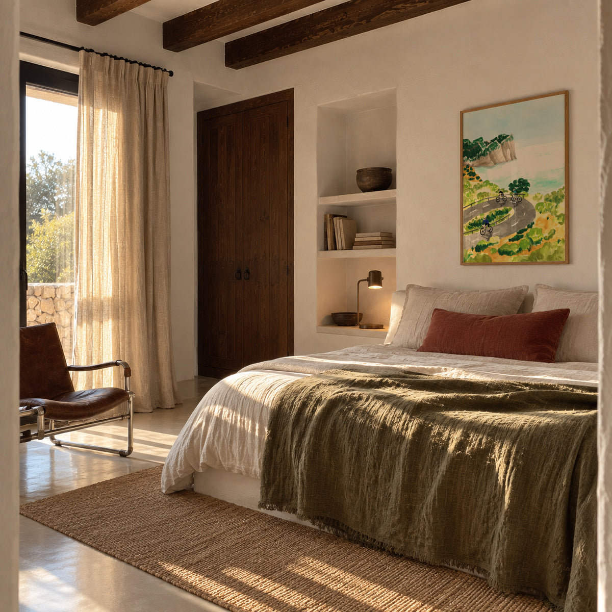 Cycling Cap Formentor - Framed poster in an interior