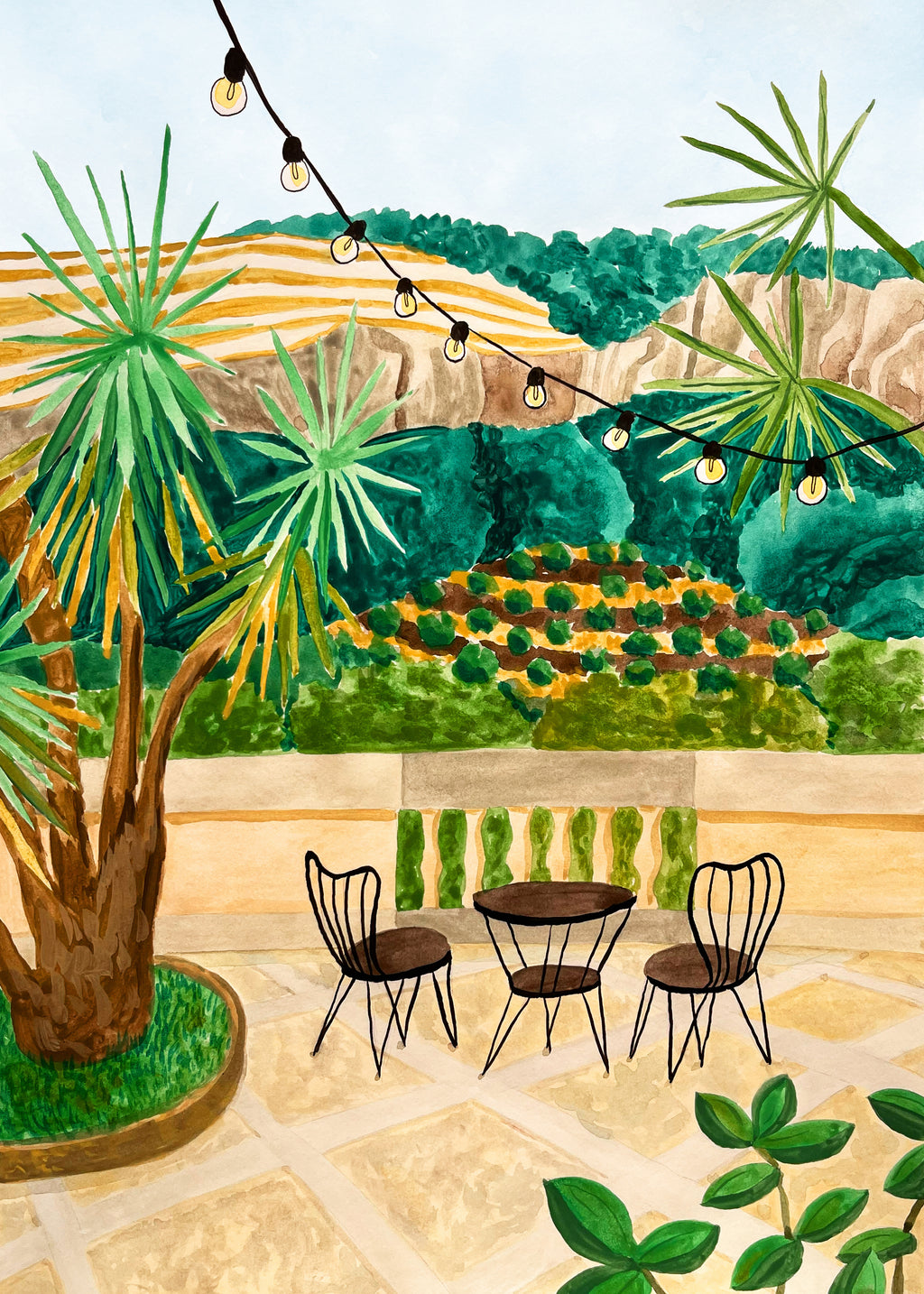 Tramuntana Terrace - Unframed art print