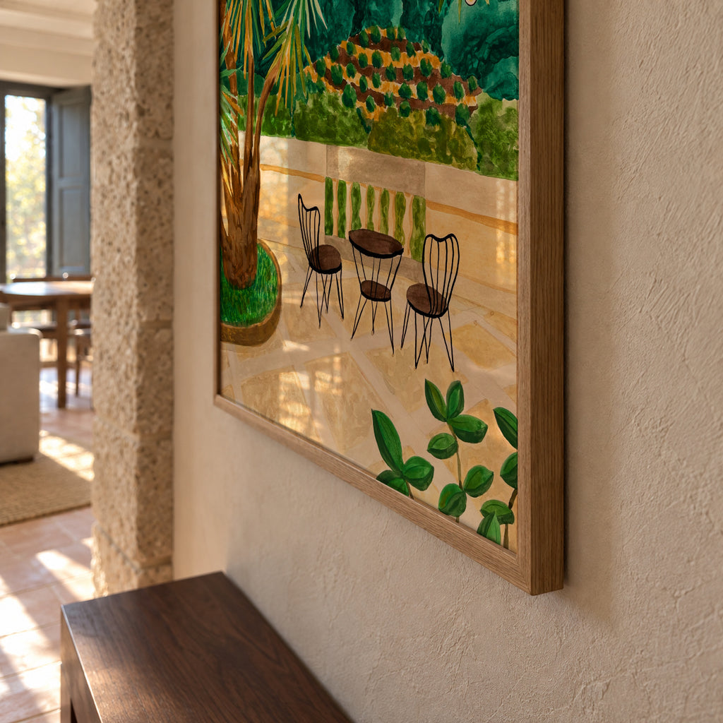 Tramuntana Terrace - Framed poster detail
