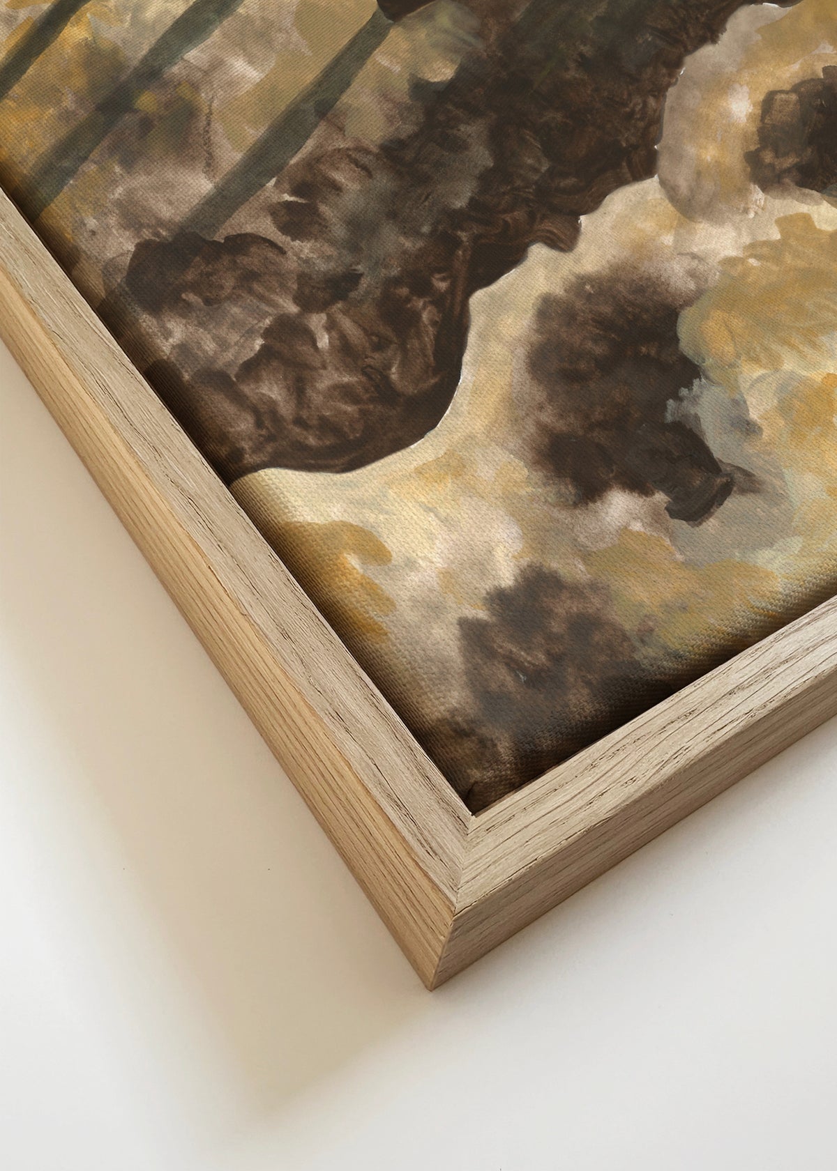 Into Endless Blue - Framed canvas detail
