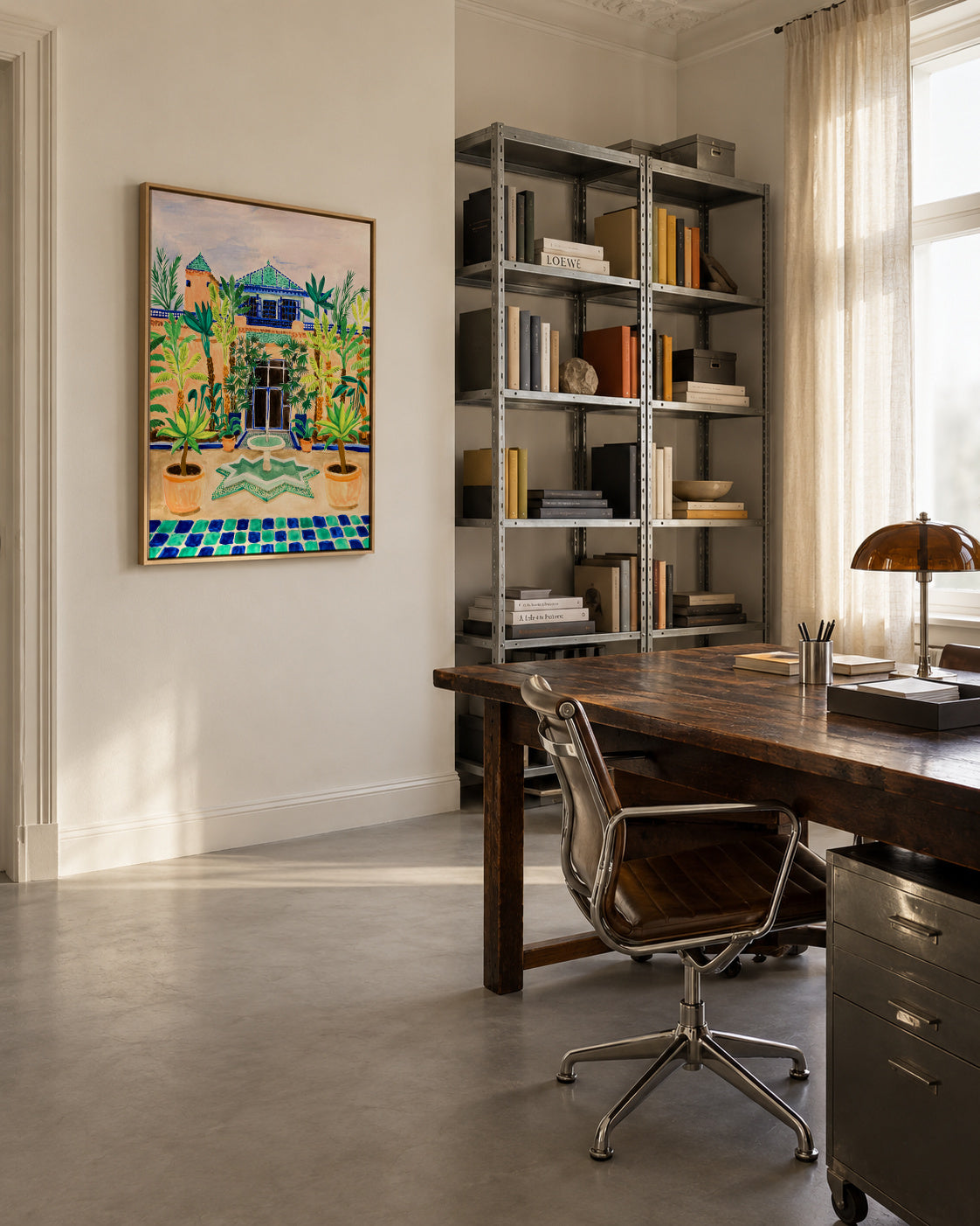 Jardin Majorelle - Framed canvas in an interior
