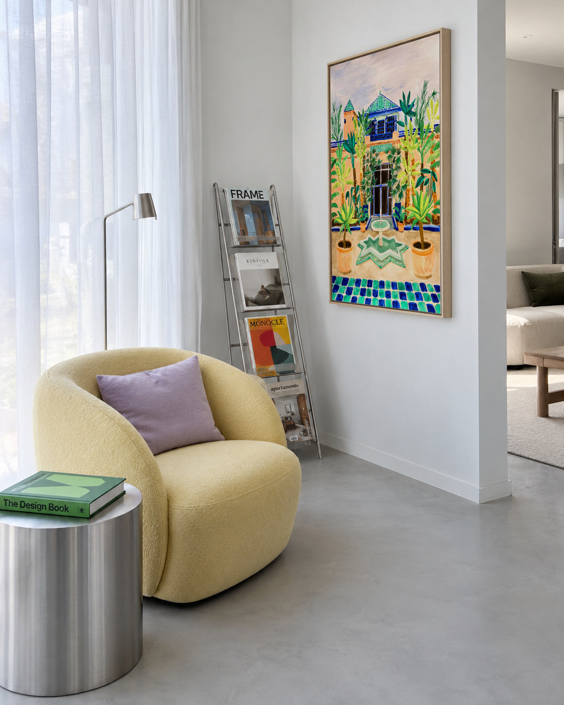 Jardin Majorelle - Framed canvas in an interior