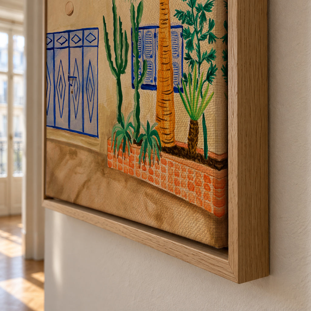 Moroccan Street - Framed canvas detail