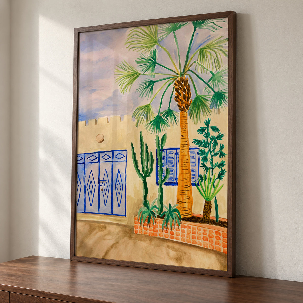 Moroccan Street - Framed poster detail
