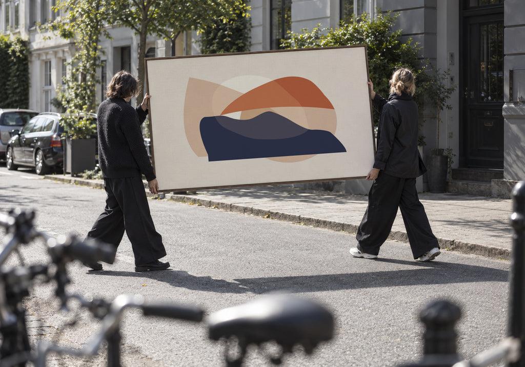 Form VIII - Framed canvas in an interior