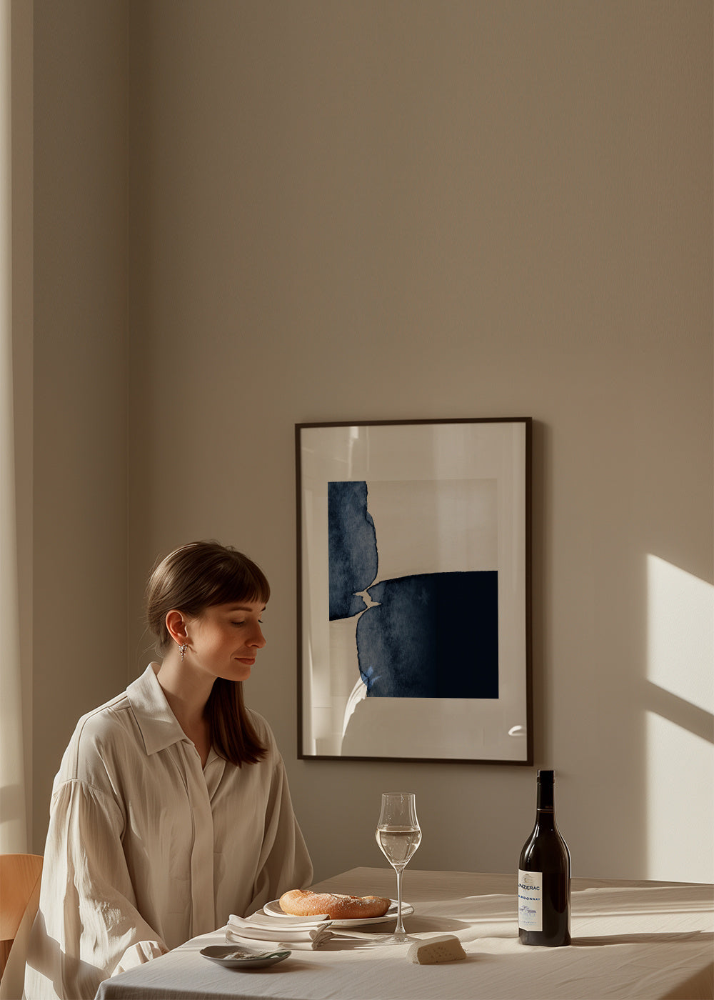 Watercolor VIII - Framed poster in an interior